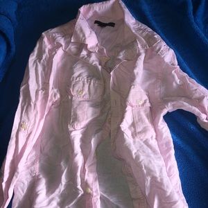 Light pink button up